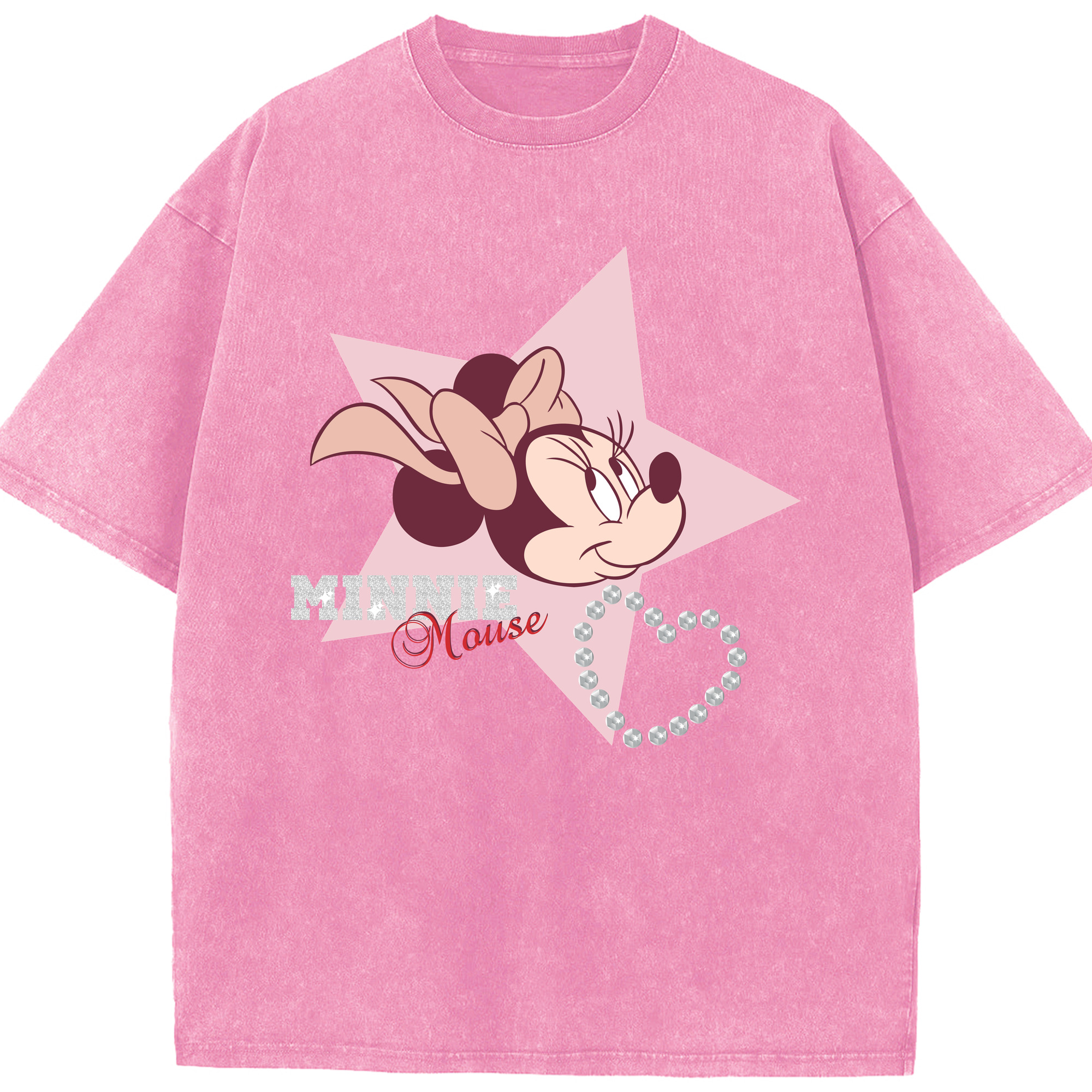 （画像用） ミッキーマウス Mickey Mouse 綿100% ヴィンテージ風 半袖Tシャツ（フロントプリント）